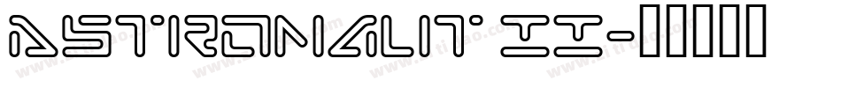 Astronaut II字体转换